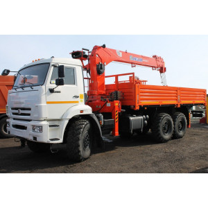 Бортовой КАМАЗ 43118 с КМУ Kanglim 1256 G2
