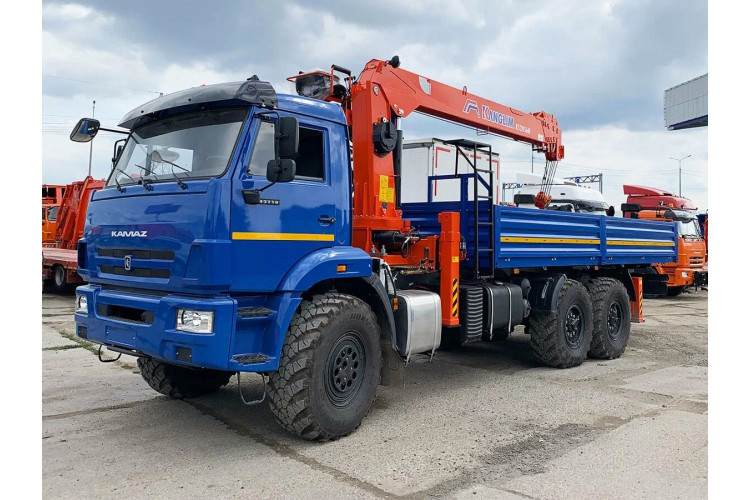 Бортовой КАМАЗ 43118 с КМУ Kanglim 2056